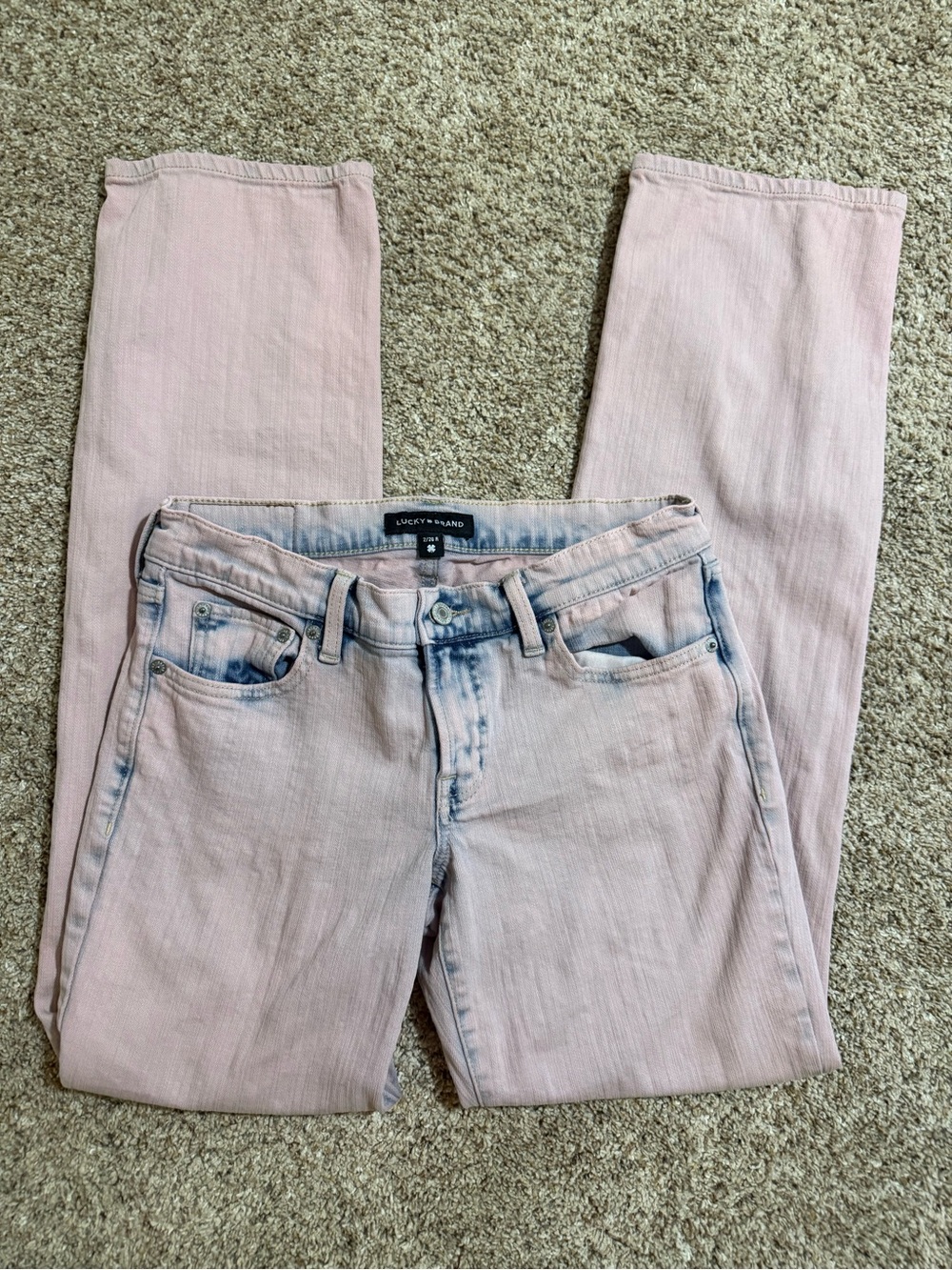Lucky Brand Sweet Straight Pink Jeans Size 2 / 26R